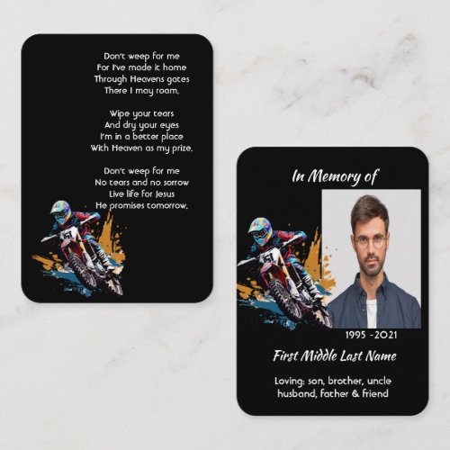 Christian Memorial  Motocross Motorcycle Racing 