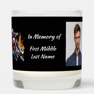 Christian Memorial Motocross Motorcycle Racing Scented Candle
