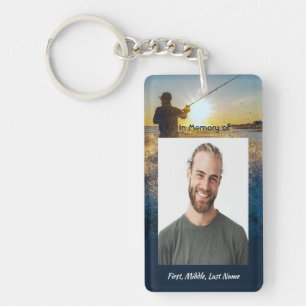 Christian Memorial Ocean Fly Fishing Fisherman  Keychain