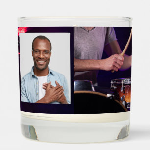Christian Memorial Photo Drummer Drums Band Scented Candle