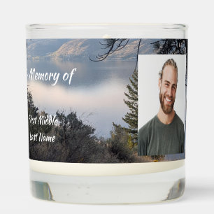 Christian Memorial Photo Motorcycle Biker  Scented Candle