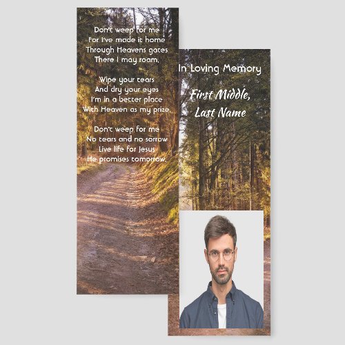 Christian Memorial Photo Prayer Forest Trail Walk