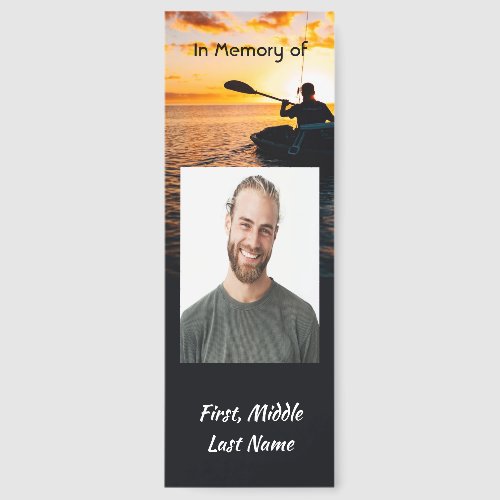 Christian Memorial Pocket Card Kayaking Sport 