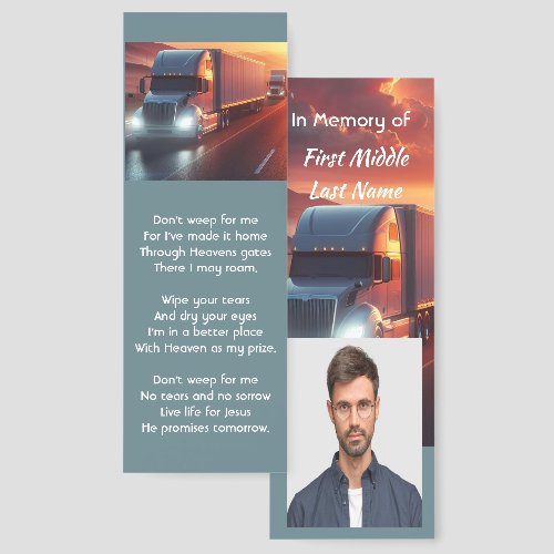 Christian Memorial Semi-Truck  Tractor-trailer 