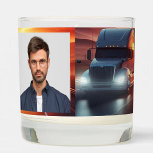 Christian Memorial SemiTruck Tractor-trailer Scented Candle