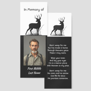 Christian Memorial Stag Deer Outdoorsman Bookmarks