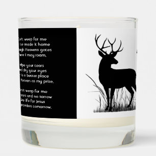 Christian Memorial Stag Deer Outdoorsman Scented Candle