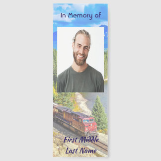 Christian Memorial Train Rail Tram Railway Bookmarks