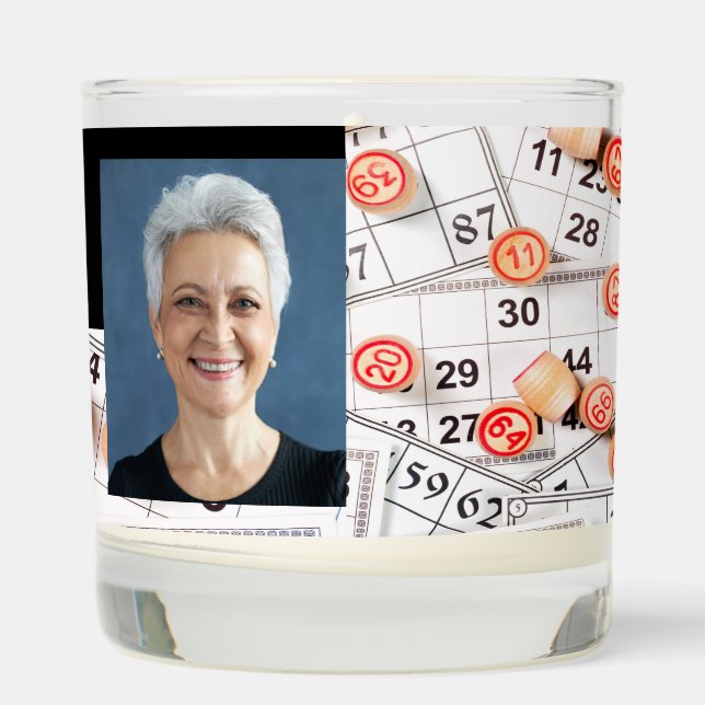 Christian Memory Photo Prayer Bingo Game Scented Candle (Left)