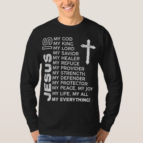 Christian Men Boys Kids Jesus T_Shirt