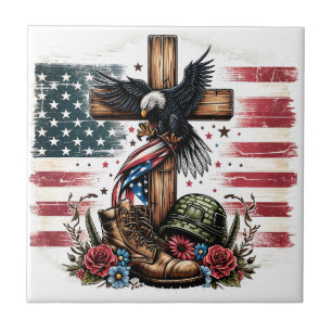 Christian Military Ceramic Tile