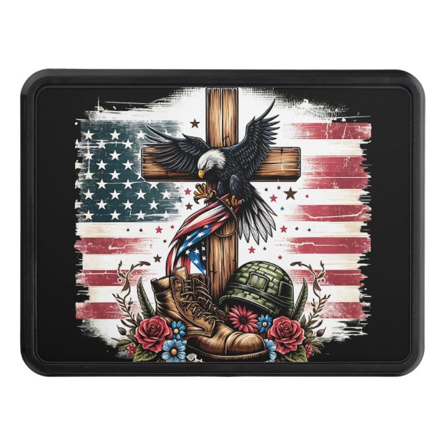 Christian Military Hitch Cover (Front)
