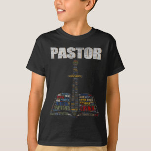 Christian Minister Word Cloud Church Pastor Apprec T-Shirt