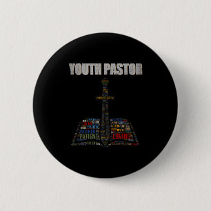 Christian Minister Word Cloud Youth Pastor Appreci Button