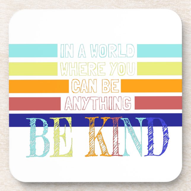 Christian Miracle Worker BE Kind Beverage Coaster (Front)