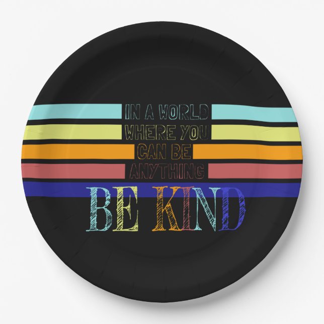 Christian Miracle Worker BE Kind Paper Plates (Front)