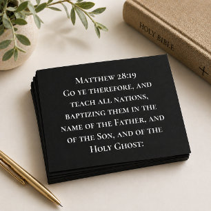 Christian Missions Teach All Nations Bible Verse Postcard