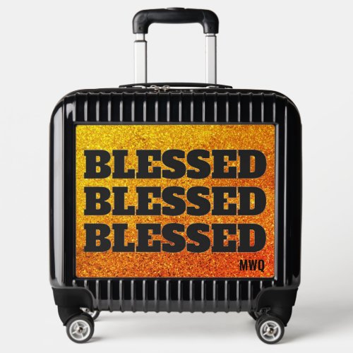 Christian Monogram BLESSED Cabin Luggage