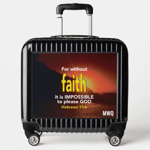 Christian Monogram FAITH Cabin Luggage