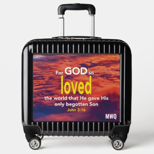 Christian Monogram I CAN DO ALL THINGS Cabin Luggage