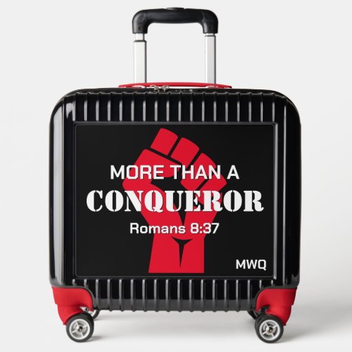 Christian Monogram MORE THAN A CONQUEROR Cabin Luggage