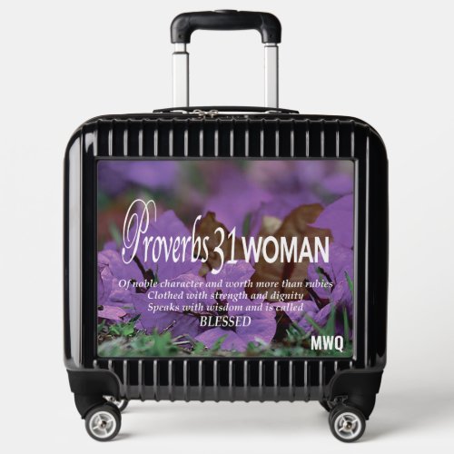 Christian Monogram PROVERBS 31 WOMAN Cabin Luggage