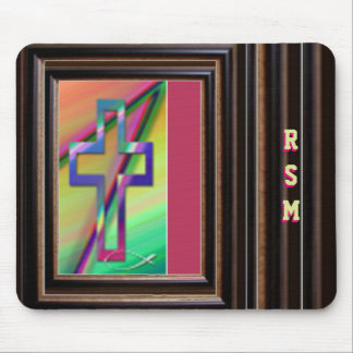 Christian monogrammed mouse pad