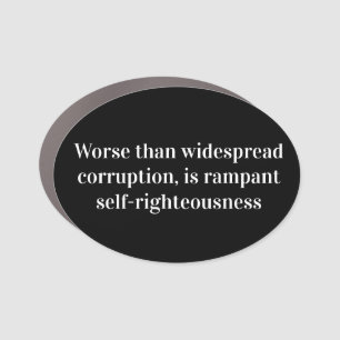 Christian morality quote car magnet
