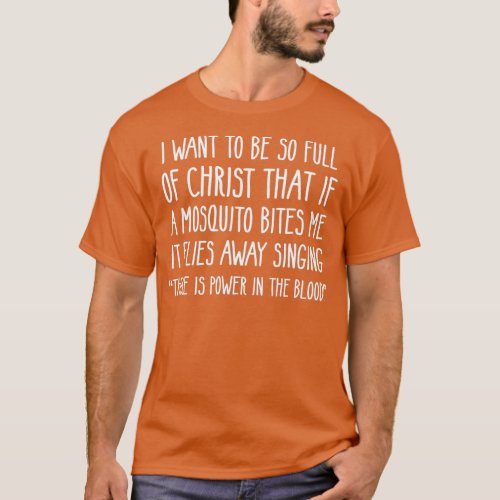 Christian Mosquito Joke Funny Deluxe  T_Shirt