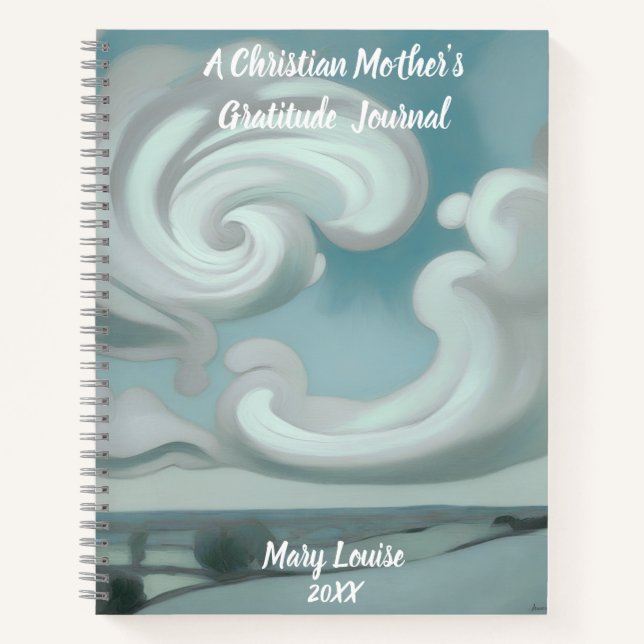 Christian Mother’s Gratitude Spiral Notebook (Front)