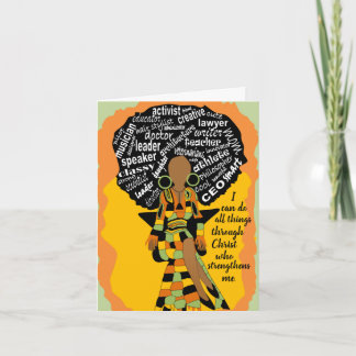 Christian Mother's Day African American  Card