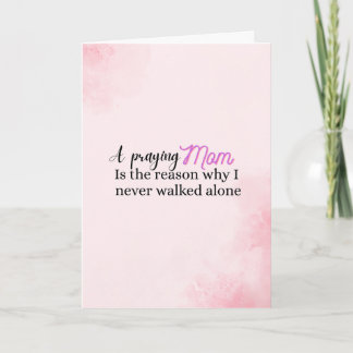 Christian Mother's day gift faith mom quote Card
