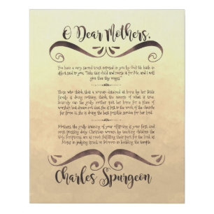 Christian Mother's Day Inspirational Canvas Print