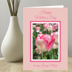 Christian Mother's Day Pink Tulips Card