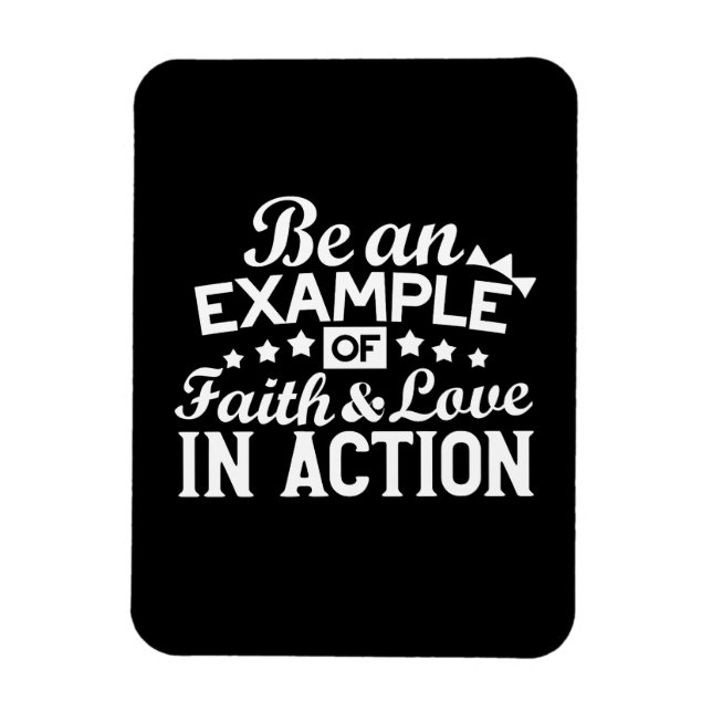 Christian Motivation Design – Faith, Love, and Act Magnet (Vertical)