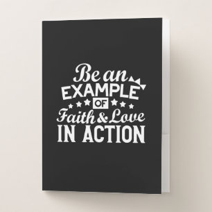 Christian Motivation Design – Faith, Love, and Act Pocket Folder