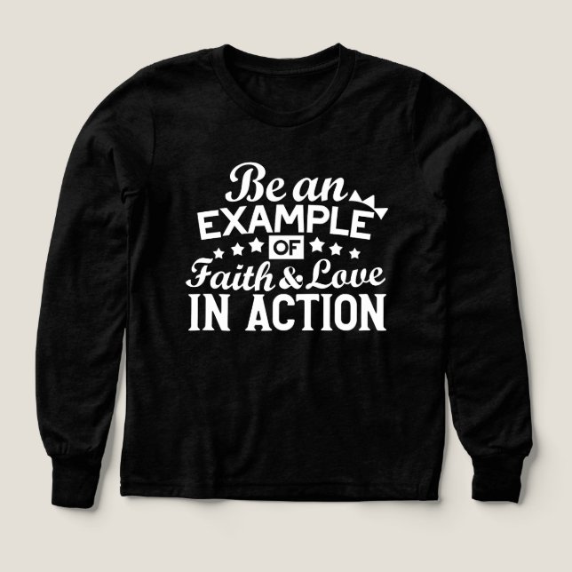 Christian Motivation Design – Faith, Love, and Act Tri-Blend Shirts (Design Front)