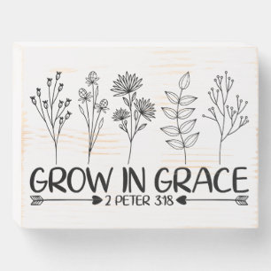 Christian Motivation Meditation Scripture Verse Wooden Box Sign