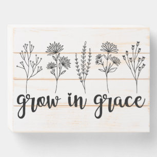 Christian Motivation Meditation Scripture Wooden Box Sign
