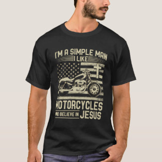 Christian Motorcycle And Jesus Faith Christian Bik T-Shirt