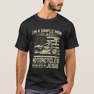 Christian Motorcycle And Jesus Faith Christian Bik T-Shirt