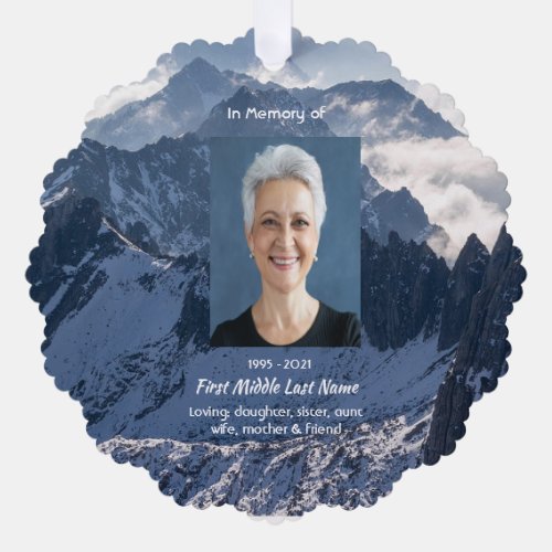 Christian Mountains Alpine Memorial Keepsake