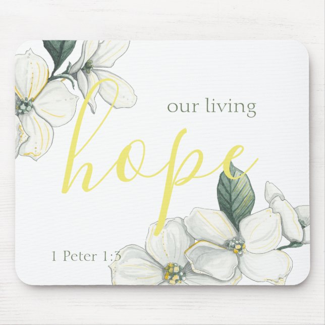 Christian Mouse Pad, Floral Pad (Front)