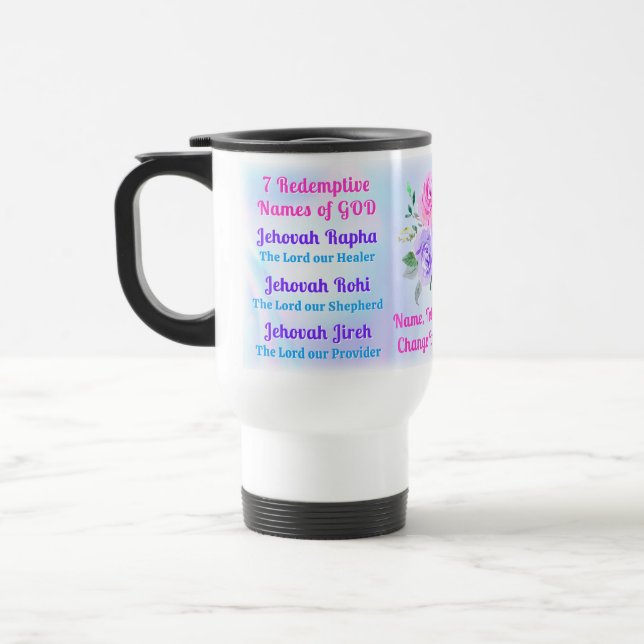 Christian Mugs, Unique Christian Gifts for Women Travel Mug (Left)