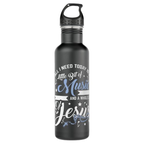 Christian Music and Jesus Godly Gospel Church Holy Stainless Steel Water Bottle
