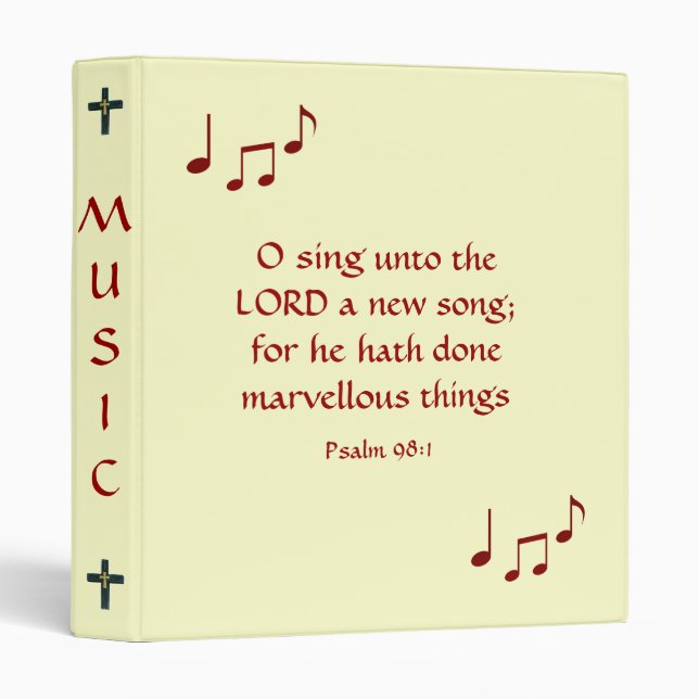 Christian Music Binder (Front/Spine)