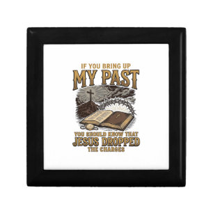 Christian My Past Jesus Dropped The Charges Shirt  Gift Box