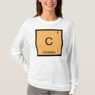 Christian Name Chemistry Element Periodic Table T-Shirt