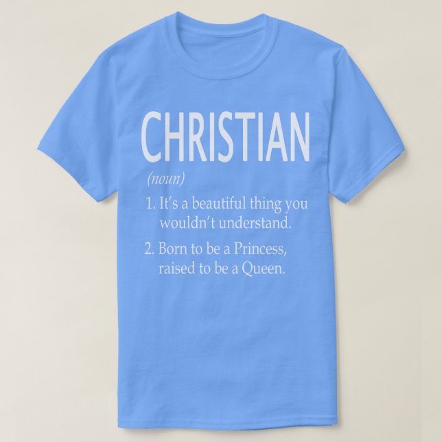 Christian Name Gift 124 T-Shirt (Design Front)