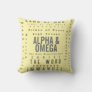 Christian Names Of God, Modern Simple Throw Pillow